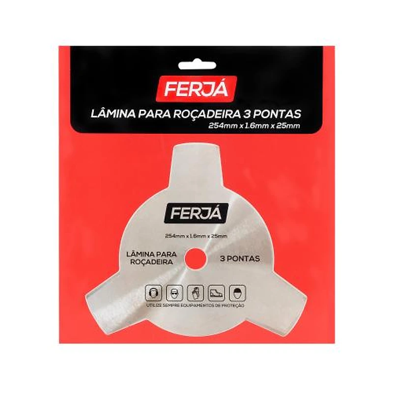 Lâmina para Roçadeira 3 Pontas 254 x 1,6 mm Ferja CS-0215 — Campinas