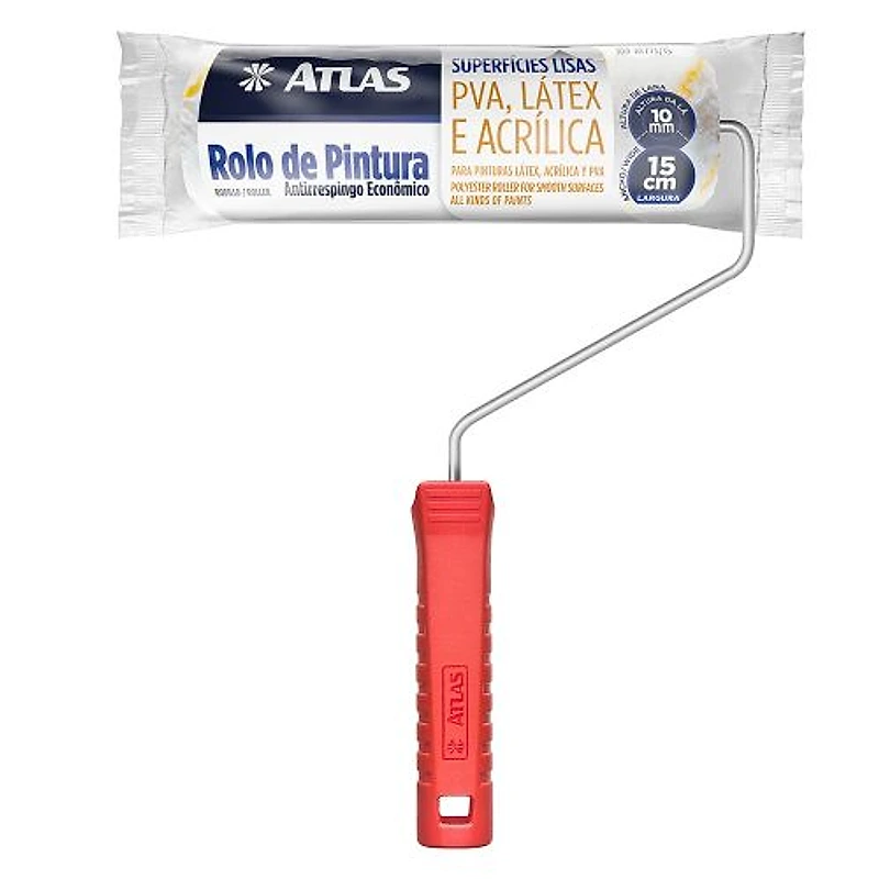 Mini Rolo de Microfibra Sem Respingo 15cm Atlas — Campinas