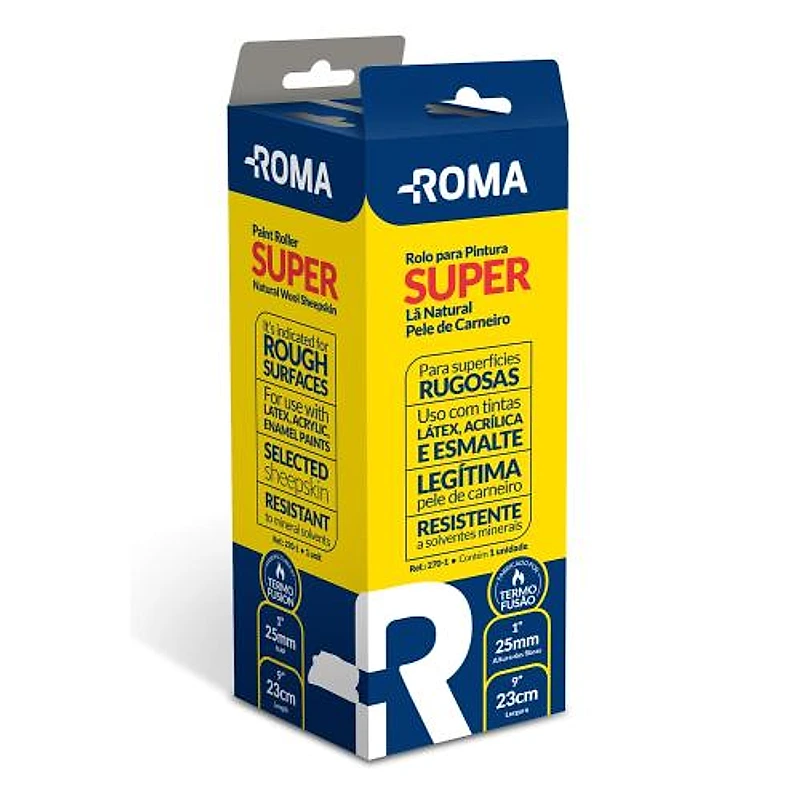 Rolo de Lã Super 23cm Roma — Campinas