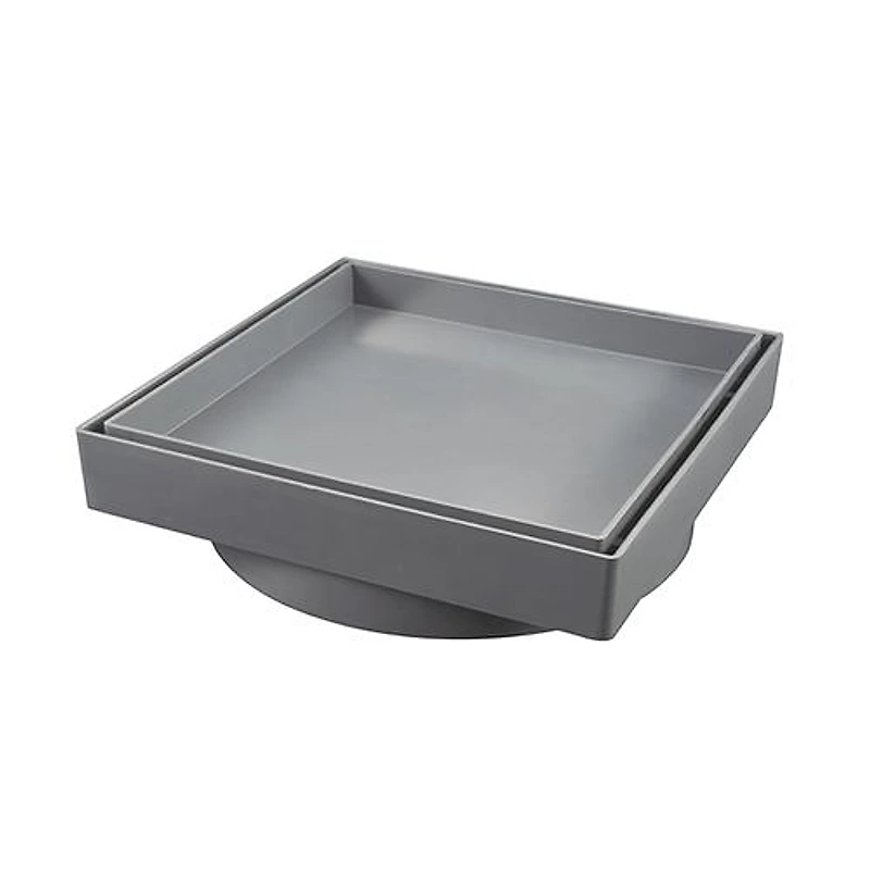 Ralo Invisível Quadrado 15x15cm Cinza Estrela — Campinas
