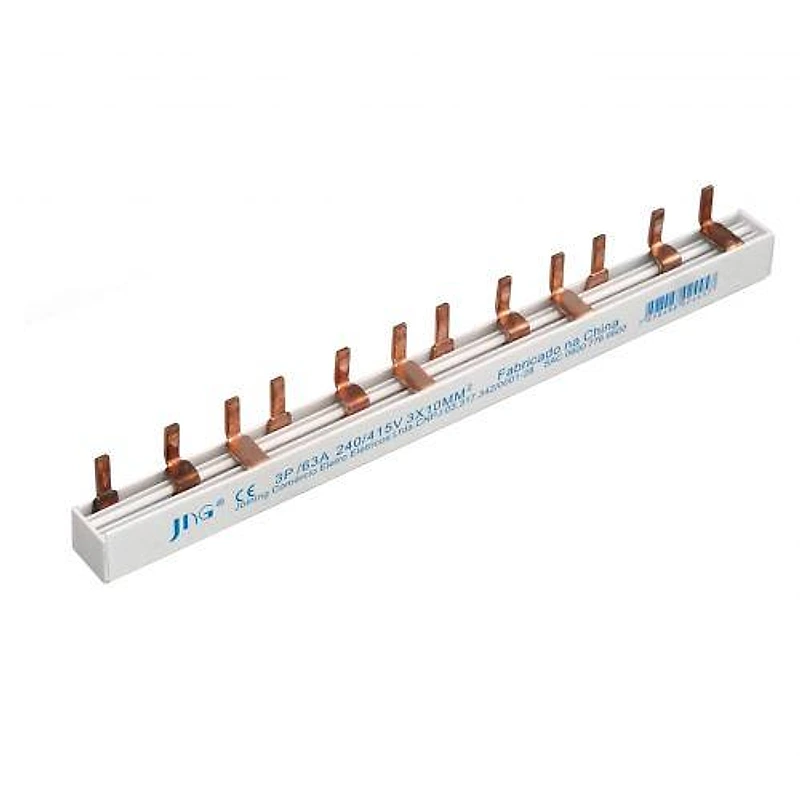 Barramento Pente DIN Trifásico 3P 63A/80A 12 Polos JNG — Campinas