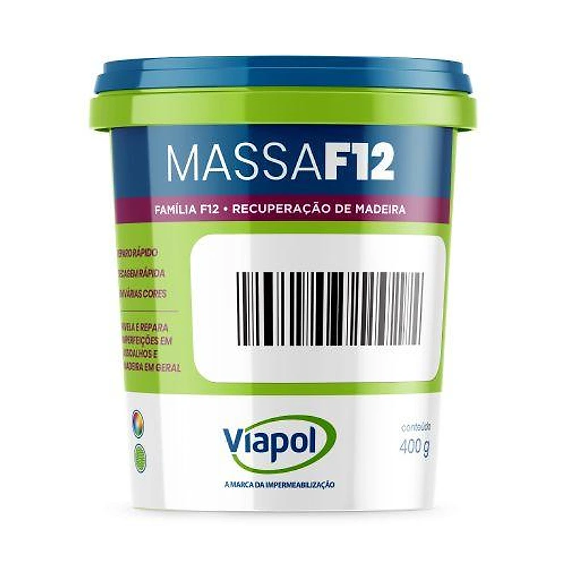 Massa para Madeira F12 Cor Cumaru Viapol 400g — Campinas