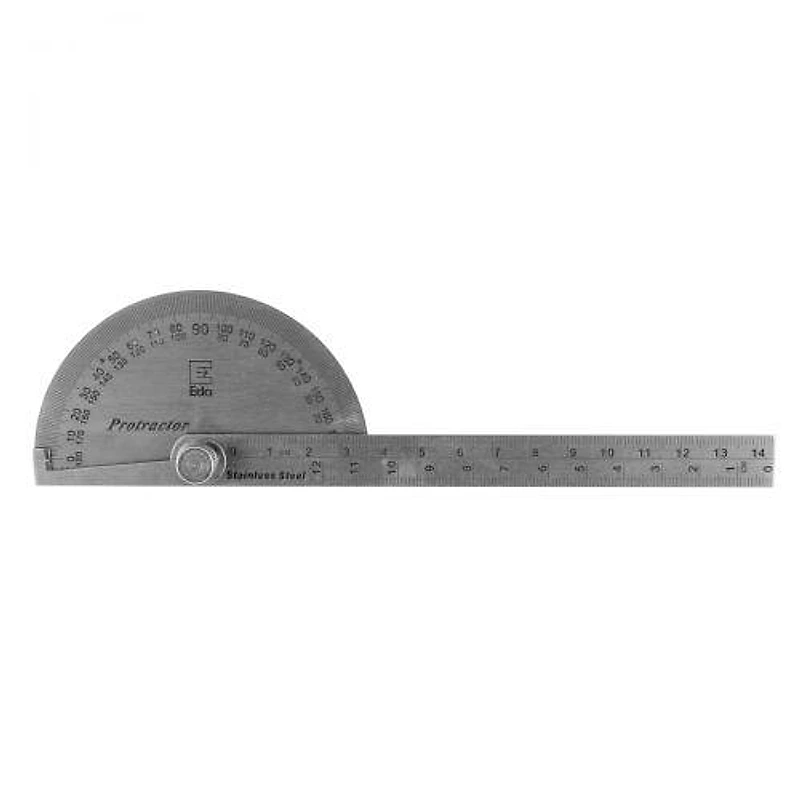 Transferidor de Grau com Régua 14cm 180° Eda — Campinas