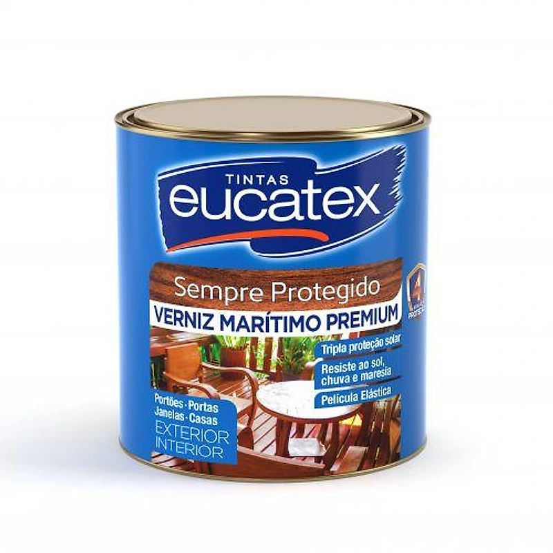 Verniz Marítimo Brilhante Transparente 225ml Eucatex — Campinas