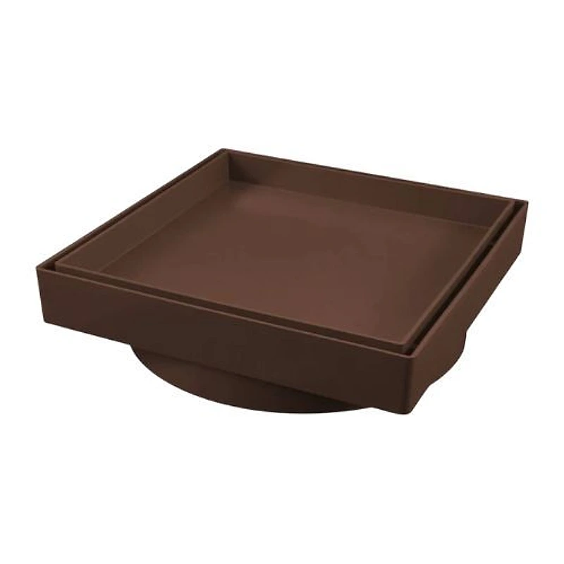 Ralo Invisível 15x15cm Marrom Rebouças — Campinas