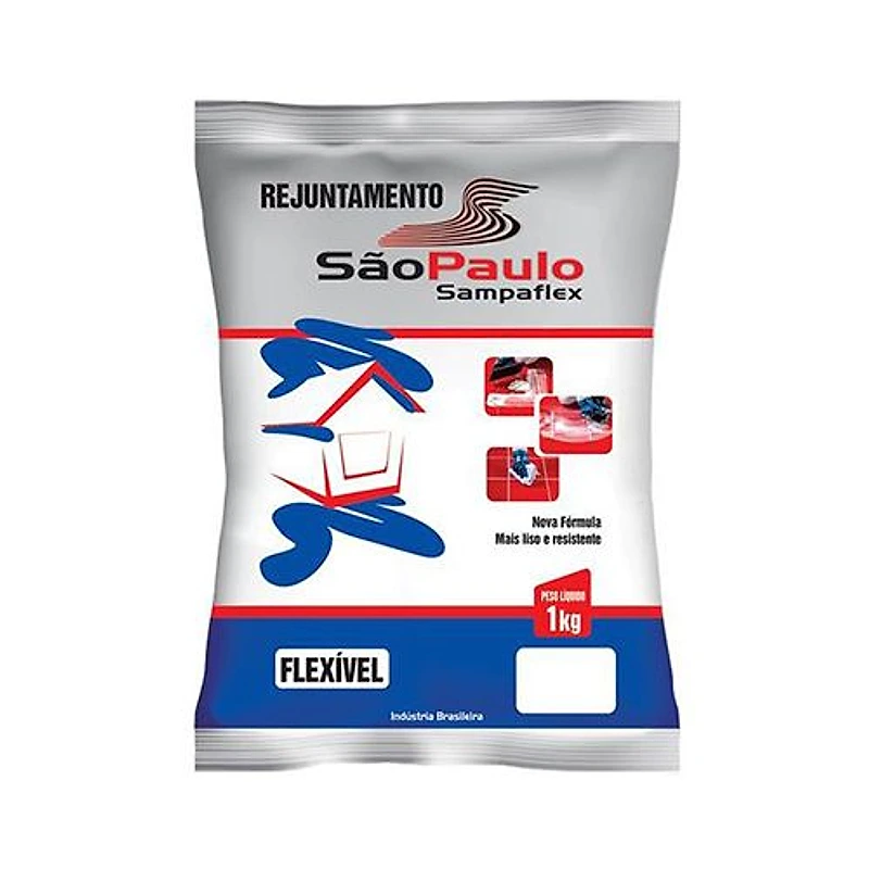 Rejunte para Porcelanato Branco 1kg Sampaflex — Campinas