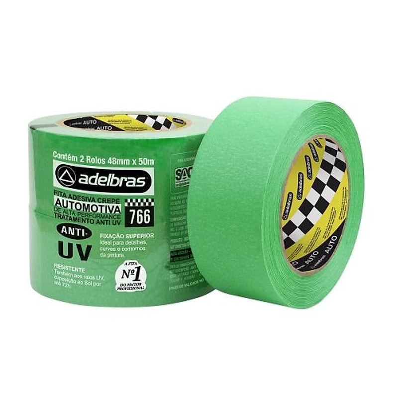 Fita Crepe Automotiva Verde 48mm x 40m Adelbras 680810023 — Campinas