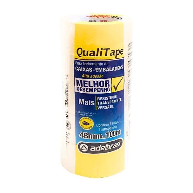 Fita para Embalagem Transparente 48mm x 100m Adelbras 811000032 — Campinas