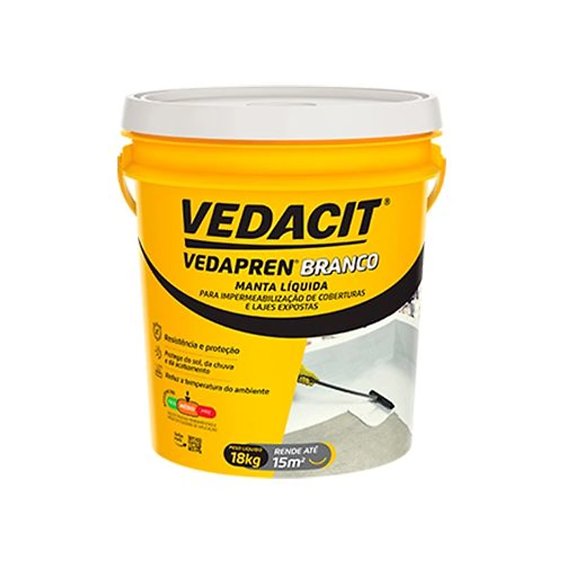 Manta Líquida Vedapren Preto Vedacit 18kg — Campinas