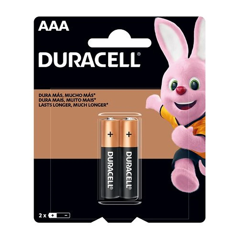 Pilha Alcalina AAA Palito Duracell Cartela com 2 Unidades — Campinas