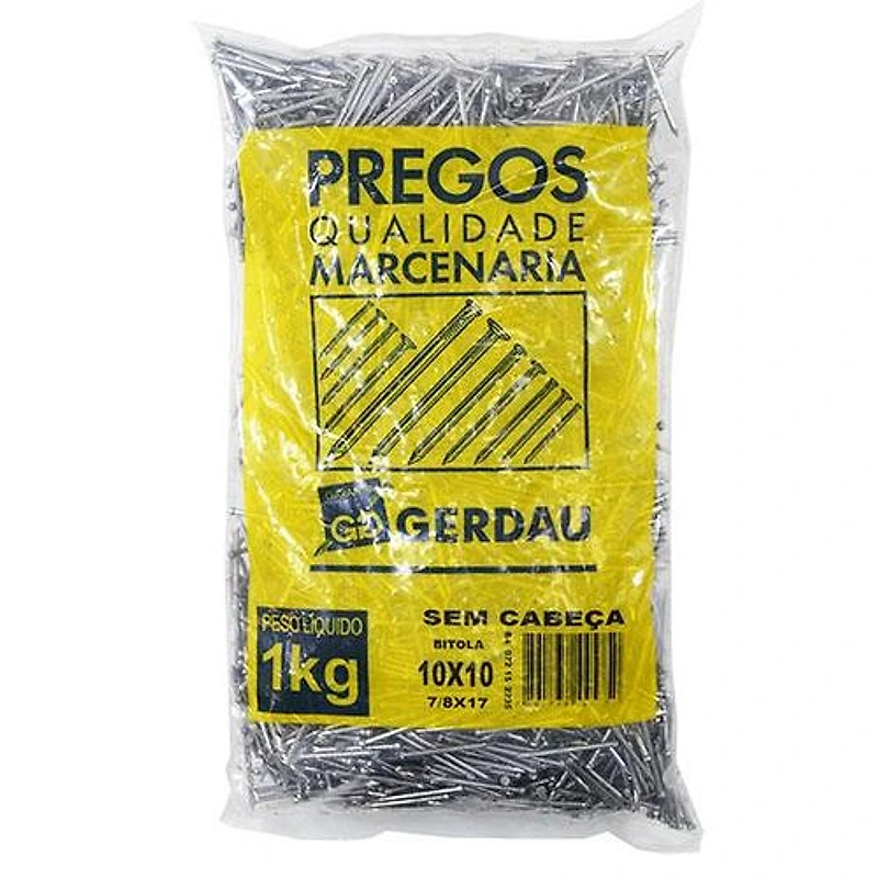 Prego Sem Cabeça 10x10 Gerdau 117000125 — Campinas