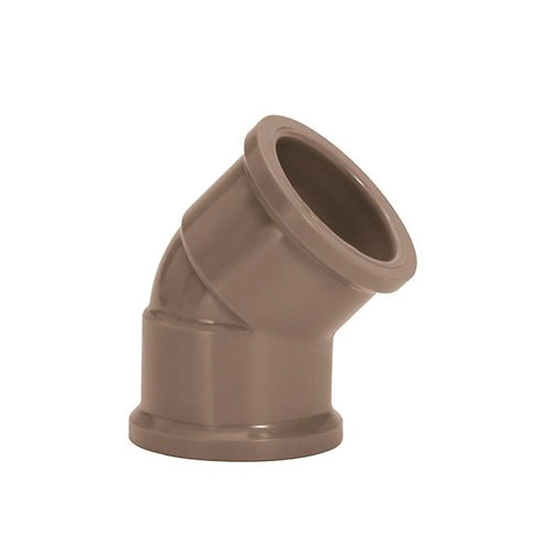 Joelho Soldável 45° 3/4" (25mm) em PVC Marrom Amanco — Campinas