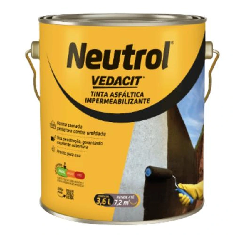 Neutrol Base Solvente Vedacit 3,6L — Campinas