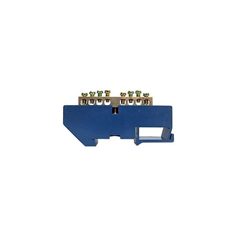 Barramento DIN Neutro 8 Bornes com Suporte 88,5mm Azul Lukma — Campinas