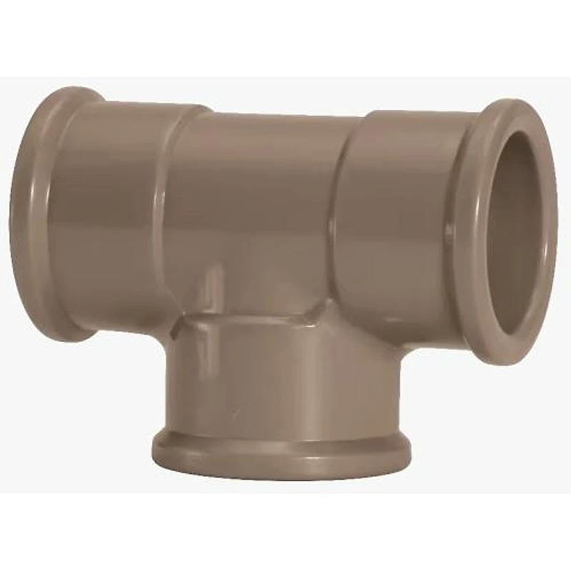 Tê PVC Soldável 90° 2.1/2" (75mm) Amanco NBR 5648 — Campinas