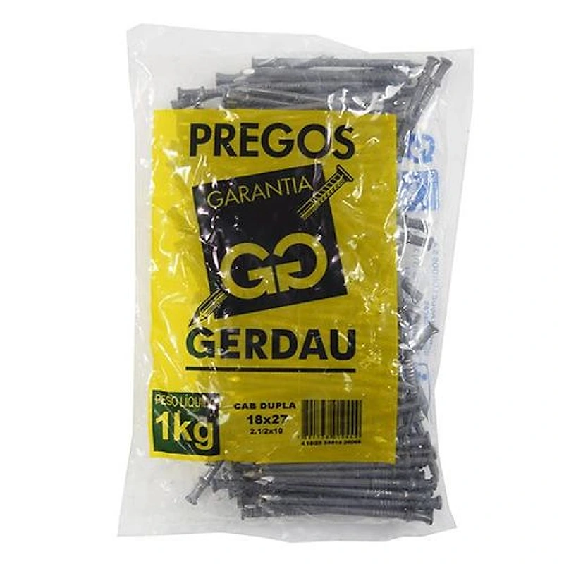 Prego com Cabeça Dupla 18x27 Gerdau 117000169 — Campinas