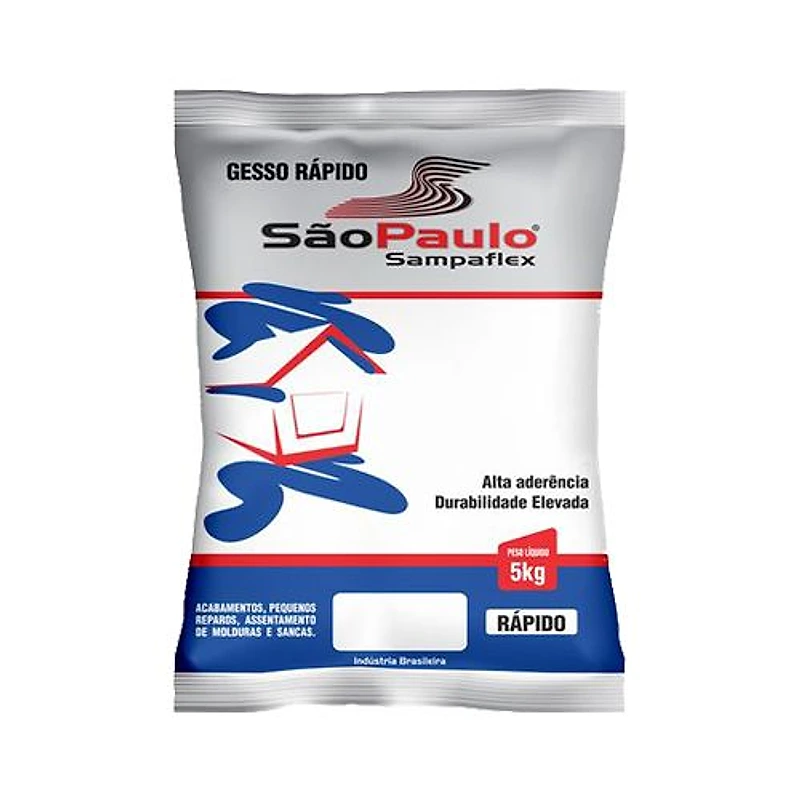Gesso Rápido 5kg Sampaflex — Campinas