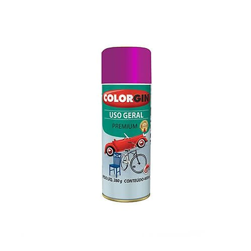 Tinta Spray Bicicleta Roxo Dakar 400ml Colorgin — Campinas
