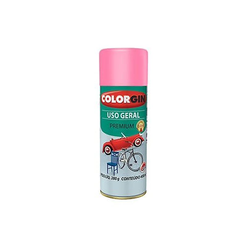 Tinta Spray Bicicleta Rosa 400ml Colorgin — Campinas