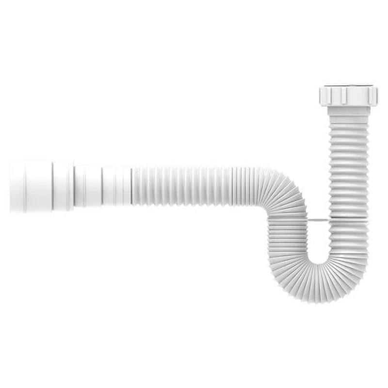 Sifão Tubo Extensivo Flexível Branco Anel PVC Blukit — Campinas