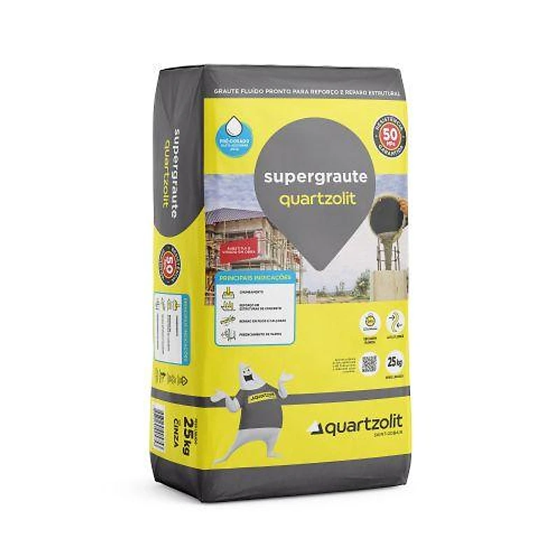 Supergraute Industrializado 25kg Quartzolit — Campinas