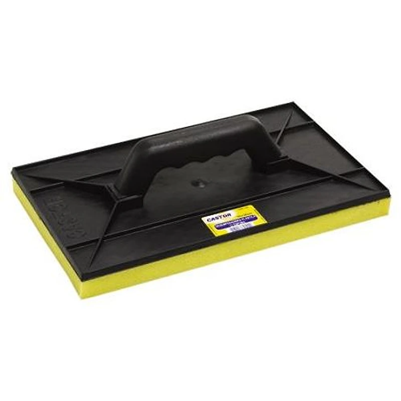 Desempenadeira PVC com Espuma 18x30cm Preta Castor — Campinas