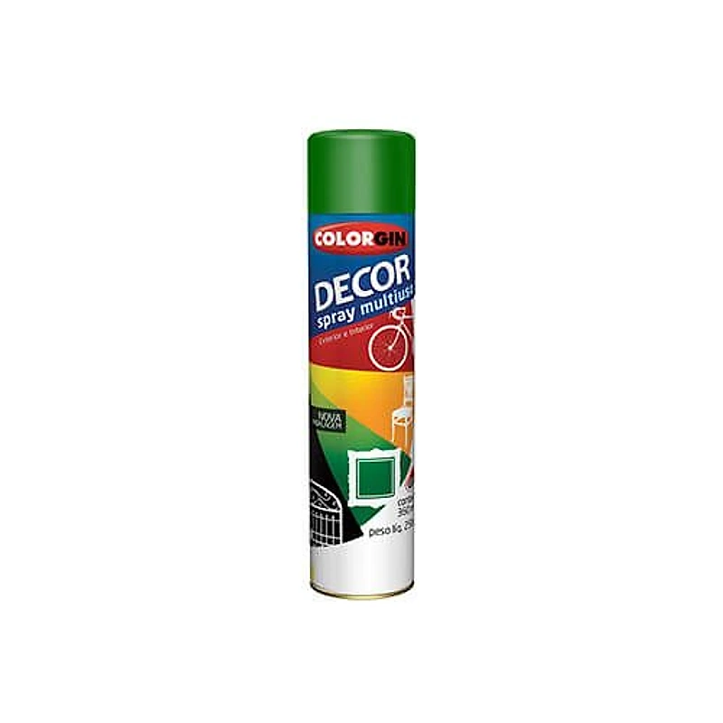Tinta Spray Decor Verde Folha 360ml Colorgin — Campinas