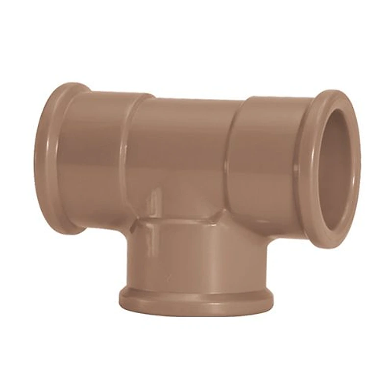 Tê Soldável 3" (85mm) Marrom Amanco — Campinas