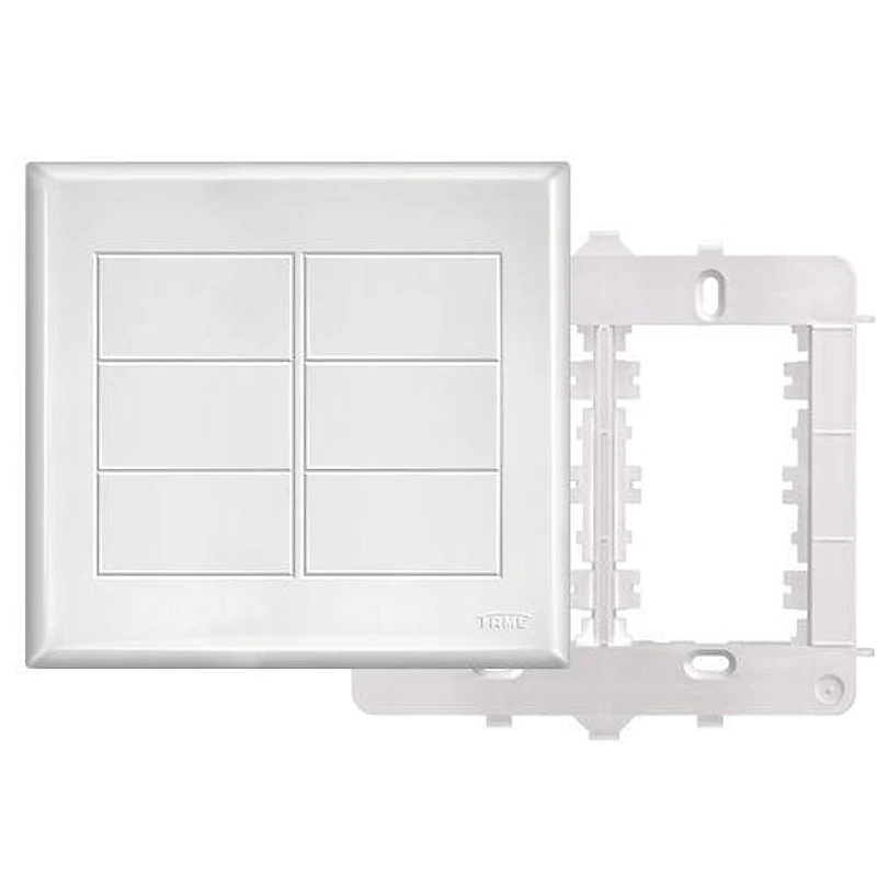 Placa Cega 4x4 Evidence Branca Fame — Campinas
