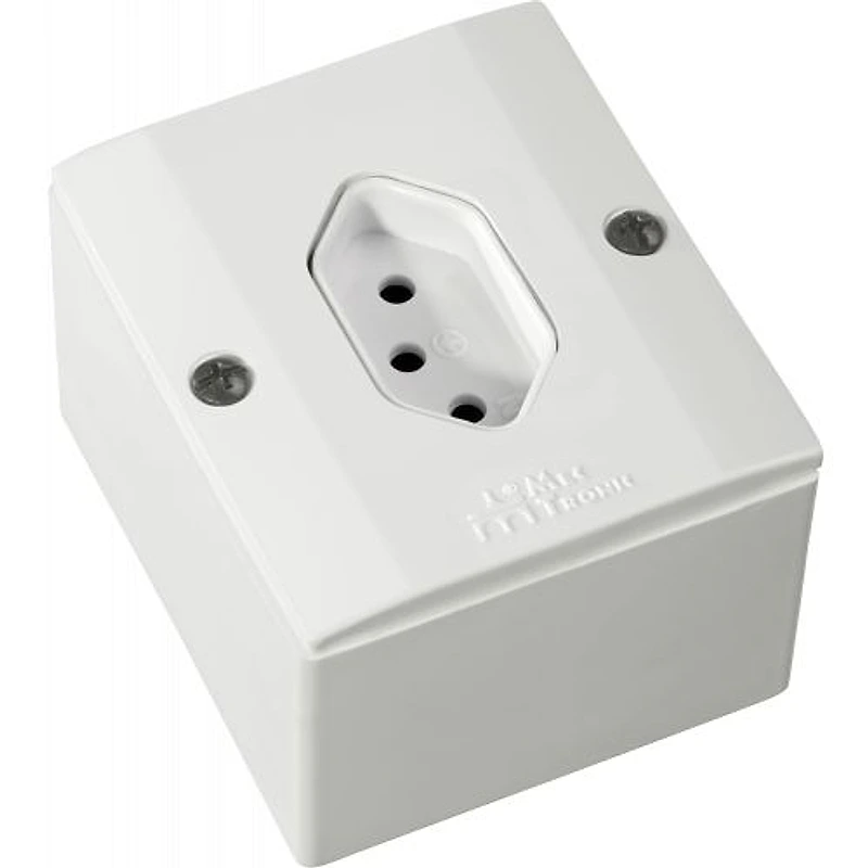 Conjunto Tomada de Sobrepor 20A 2P+T Mill Branco Mec-Tronic 39119 — Campinas