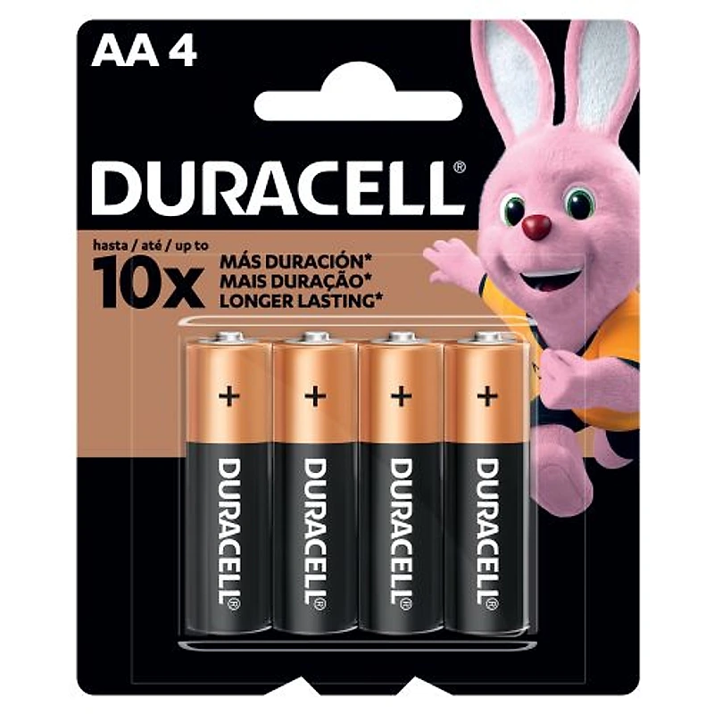 Pilha Alcalina AA Pequena Duracell Cartela com 4 Unidades — Campinas
