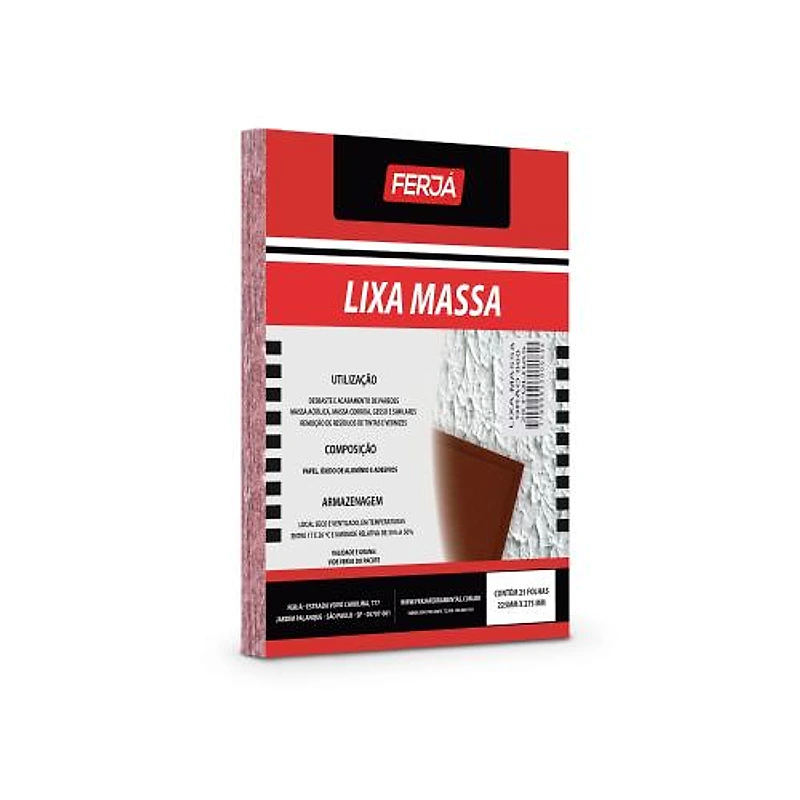 Lixa para Massa Grão 60 Ferja A-230 FL0LN0807 — Campinas