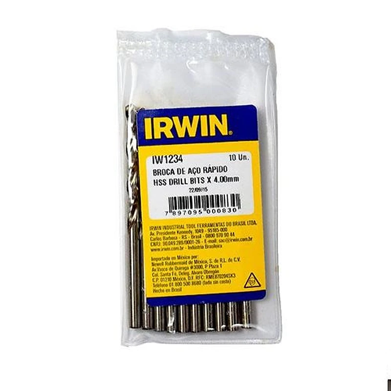 Broca Aço Rápido 4,0mm Irwin — Campinas