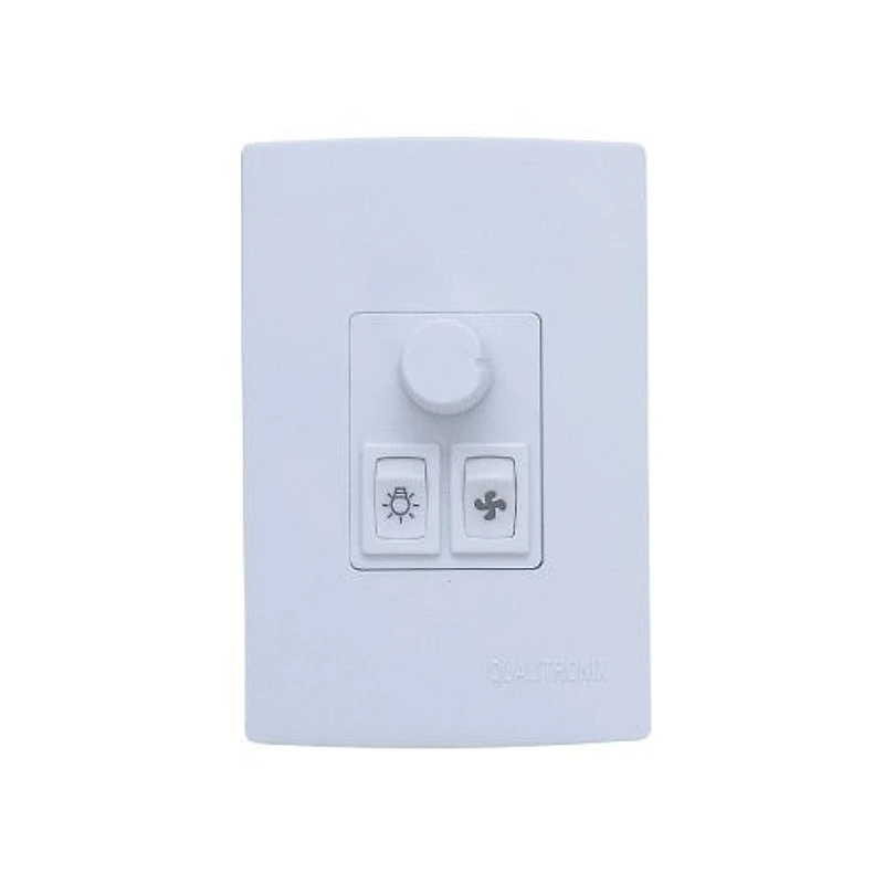 Controlador Rotativo para Ventilador e Lâmpada de Embutir Branco Qualitronix — Campinas