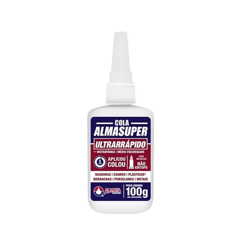 Cola Instantânea Almasuper Ultrarrápida Frasco 100g 431 — Campinas