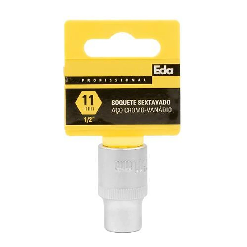 Soquete Sextavado Encaixe 1/2" (12,7mm) 11mm Eda — Campinas