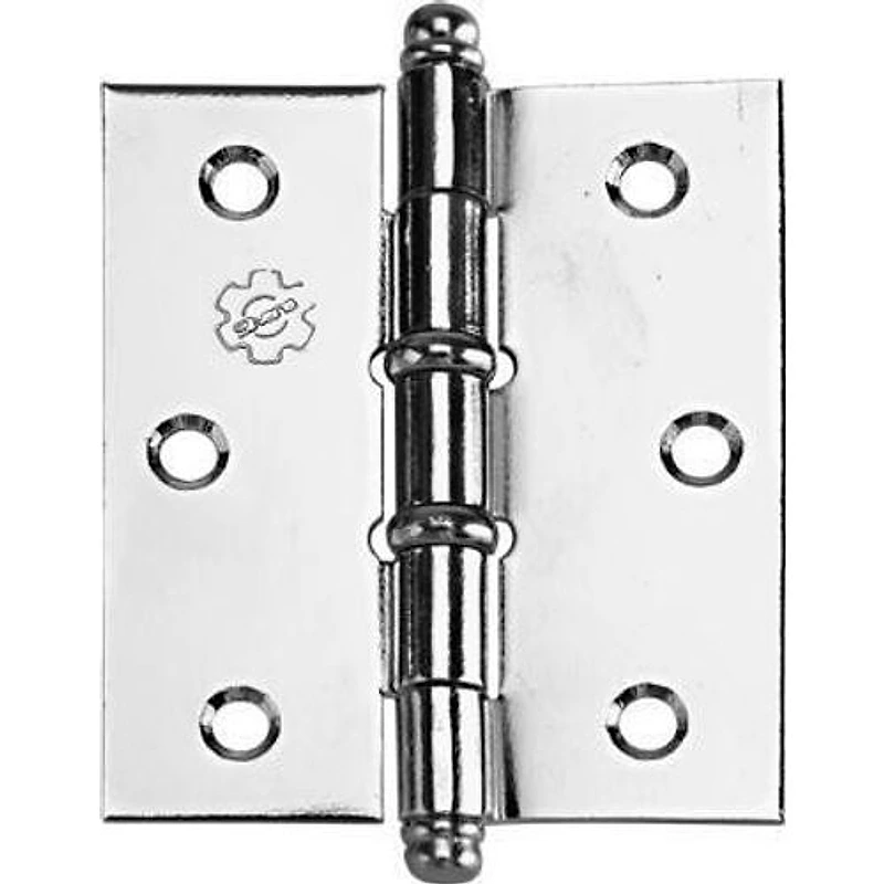 Dobradiça para Porta com Anel Cromado 3" x 2.1/2" Silvana (3 peças) 95120 — Campinas