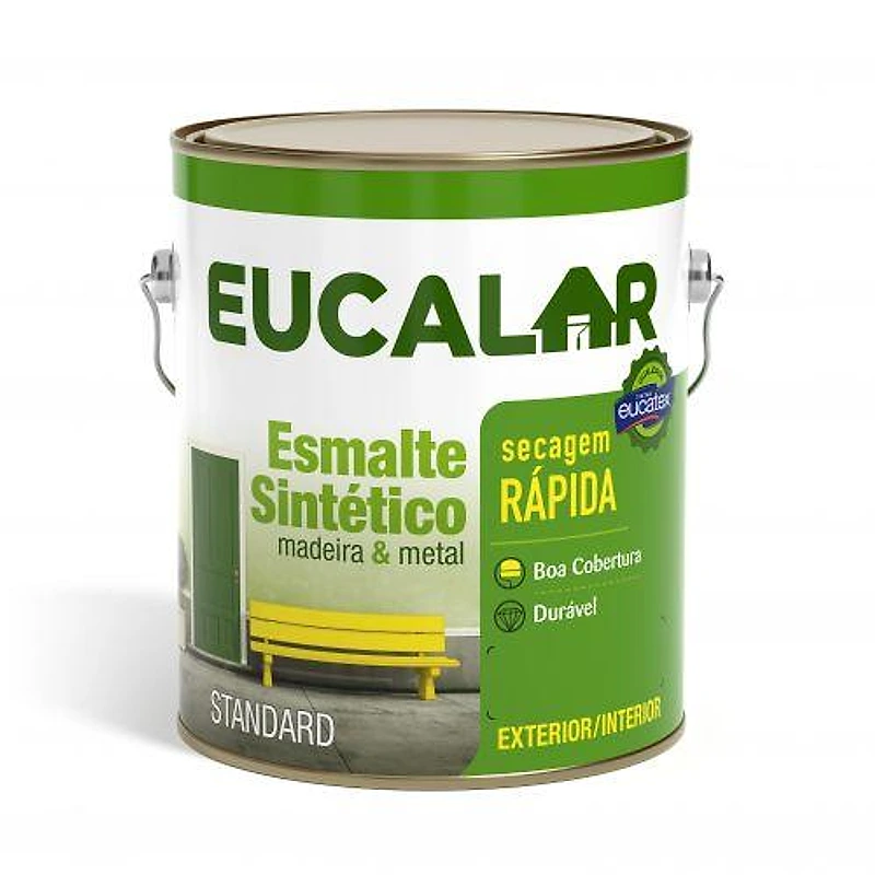Tinta Esmalte Sintético Brilhante Eucalar Azul França Lata 3,6L — Campinas